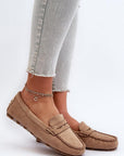 Mocassini Donna Beige Comodi