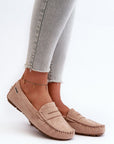 Mocassini Donna Beige Comodi