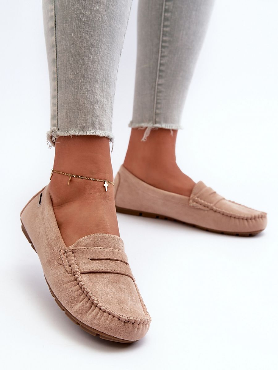 Mocassini Donna Beige Comodi