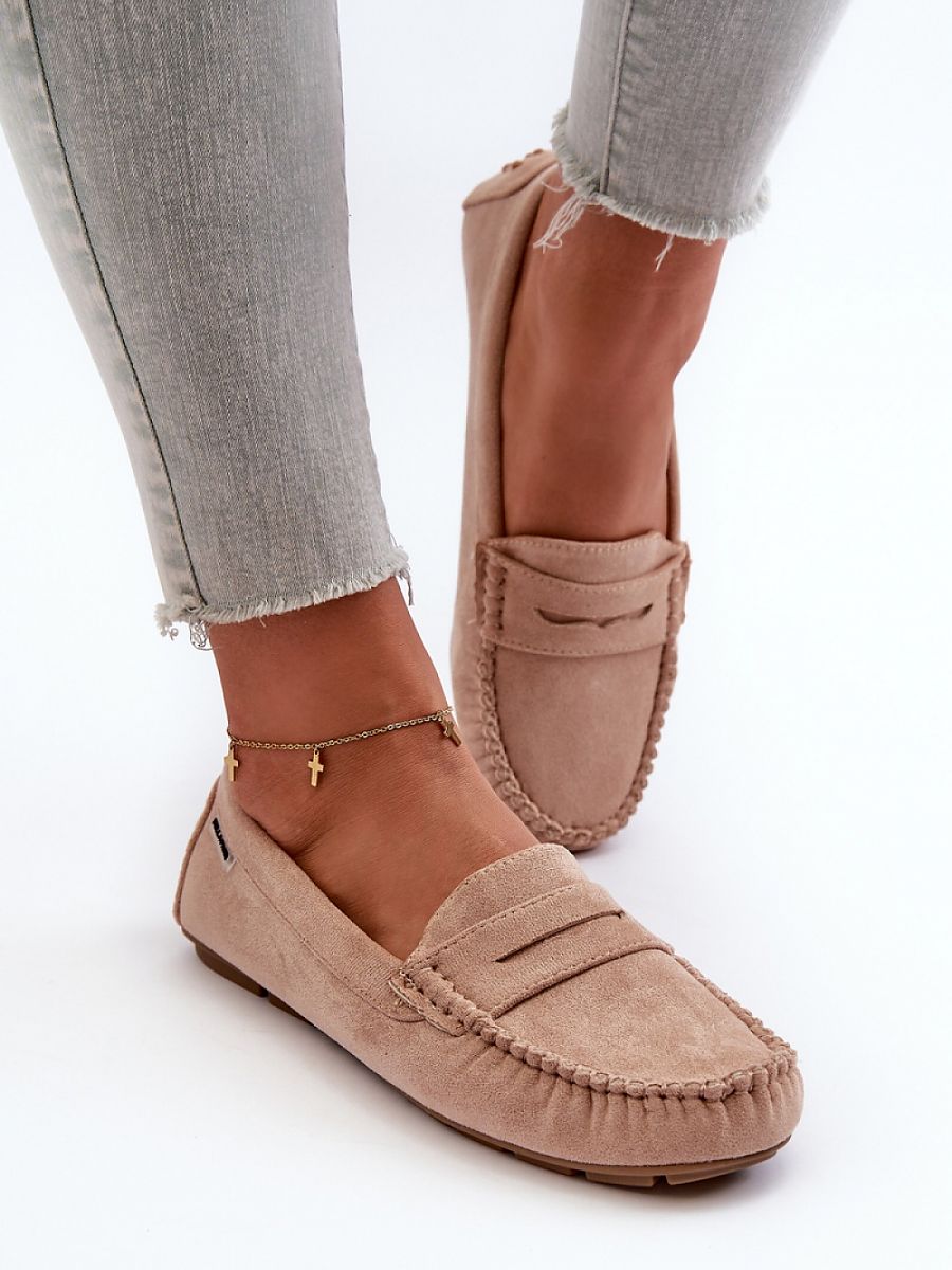Mocassini Donna Beige Comodi