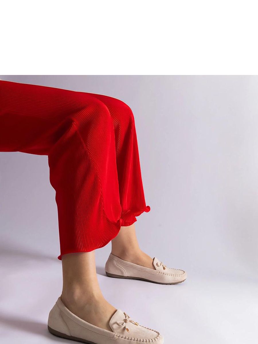 Mocassini Donna Beige Raffinati