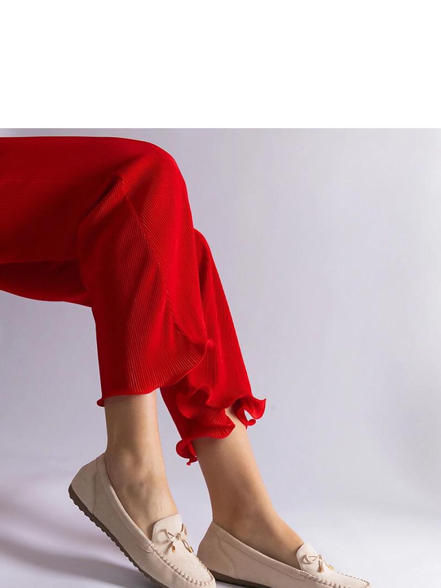 Mocassini Donna Beige Raffinati
