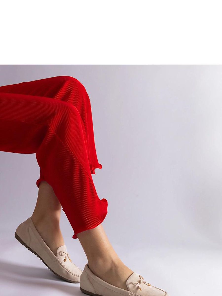 Mocassini Donna Beige Raffinati