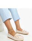 Mocassini Donna Beige alla Moda