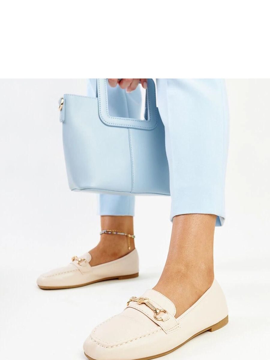 Mocassini Donna Beige Raffinati