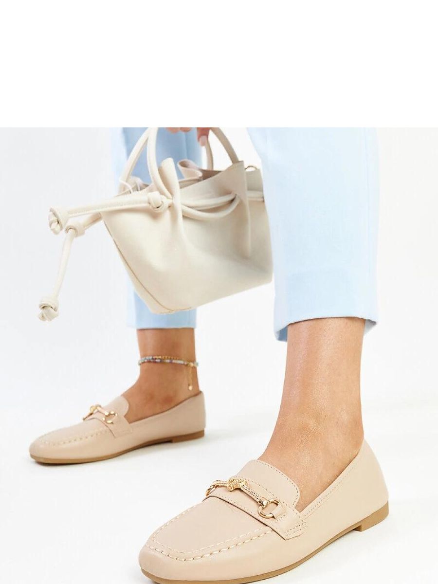 Mocassini Donna Beige Moderni