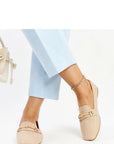 Mocassini Donna Beige Moderni