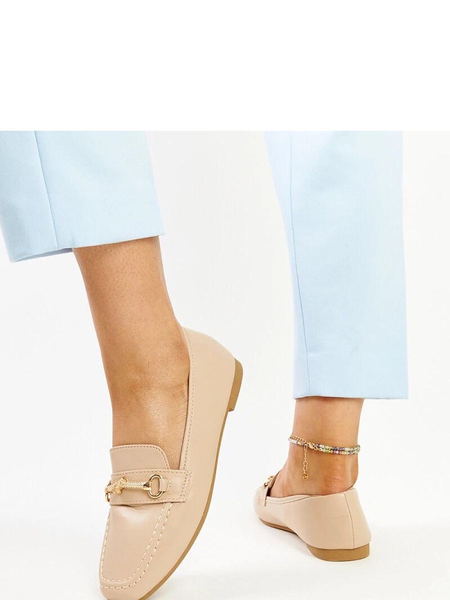 Mocassini Donna Beige Moderni