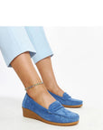Mocassini Donna Blu Classici