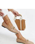 Mocassini Donna Beige Chic e Trendy