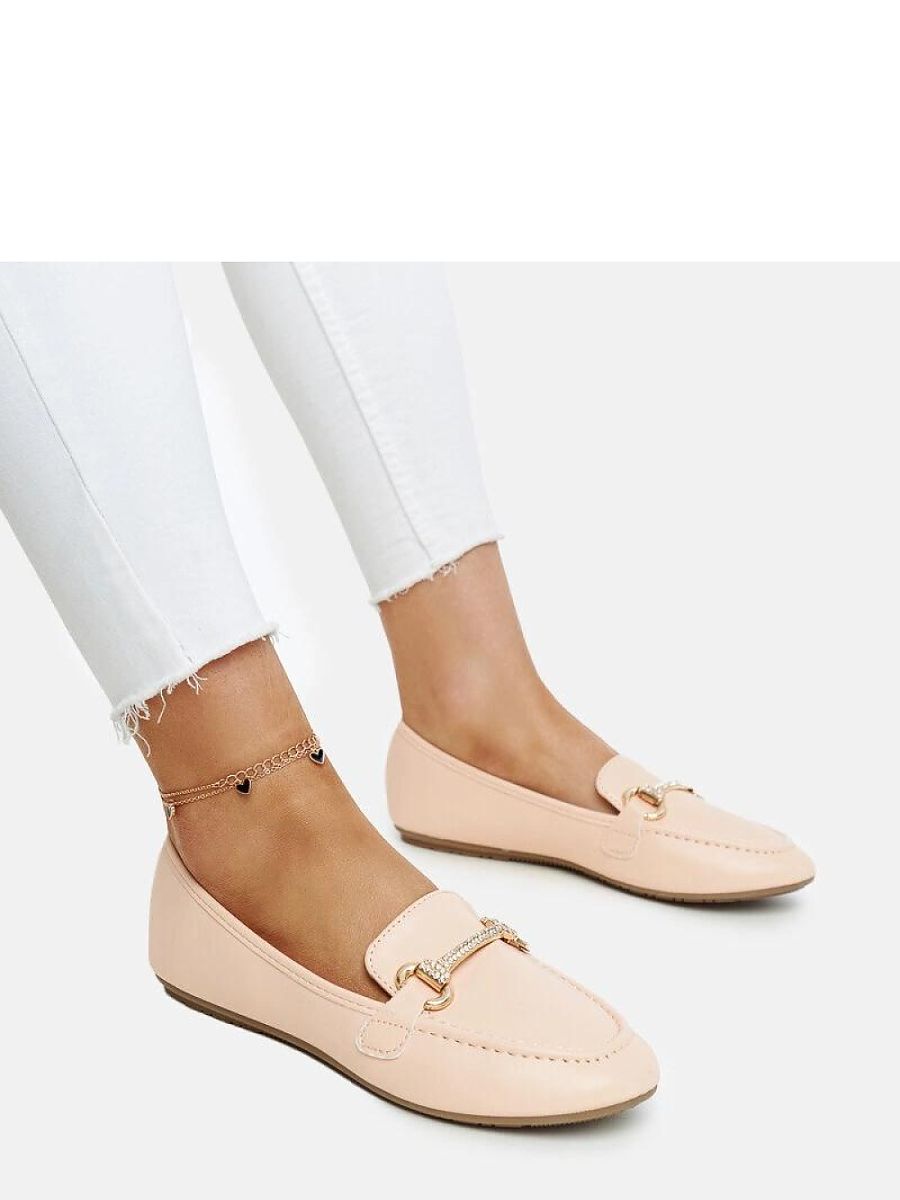 Mocassini Donna Beige Moderni