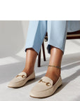 Mocassini Donna Beige alla Moda