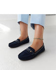 Mocassini Donna Blu Comodi