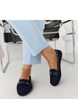 Mocassini Donna Blu Comodi