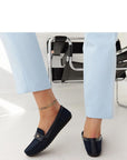 Mocassini Donna Blu Comodi