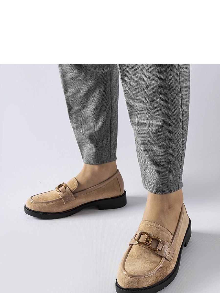 Mocassini Donna Beige Moderni