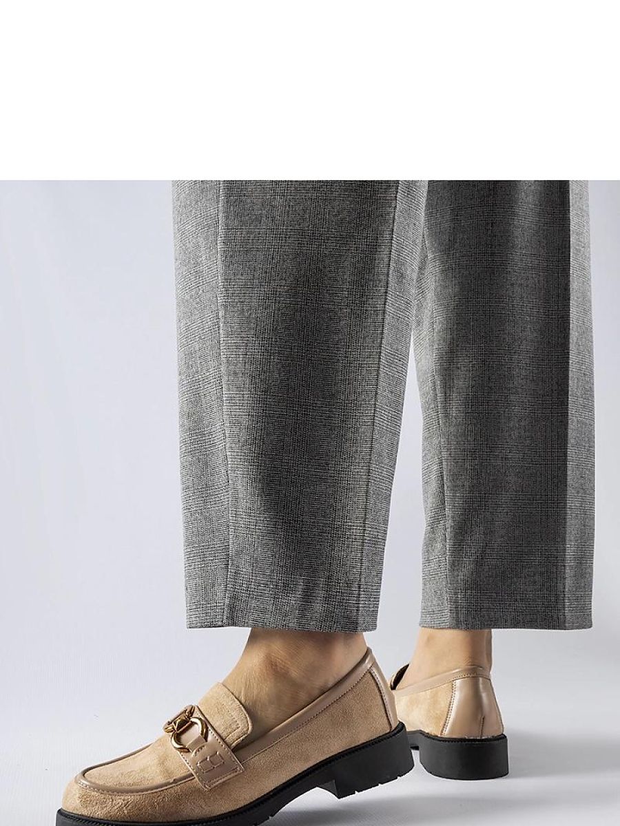Mocassini Donna Beige Moderni