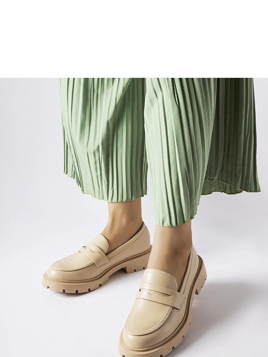 Mocassini Donna Beige Raffinati