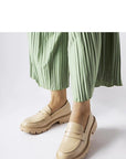Mocassini Donna Beige Raffinati