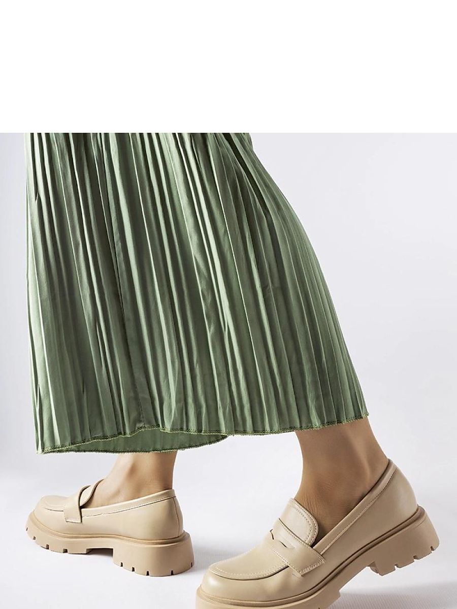 Mocassini Donna Beige Raffinati