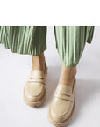Mocassini Donna Beige Raffinati