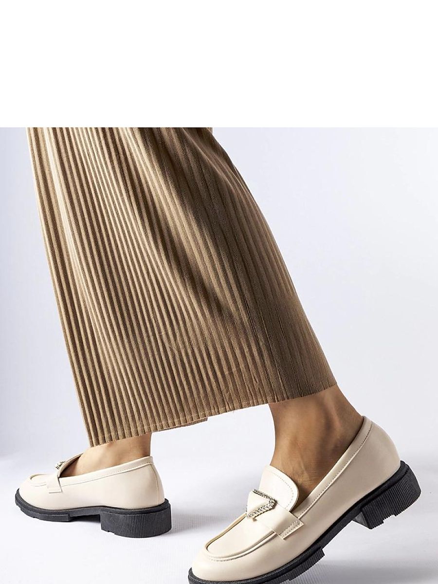 Mocassini Donna Beige Comodi
