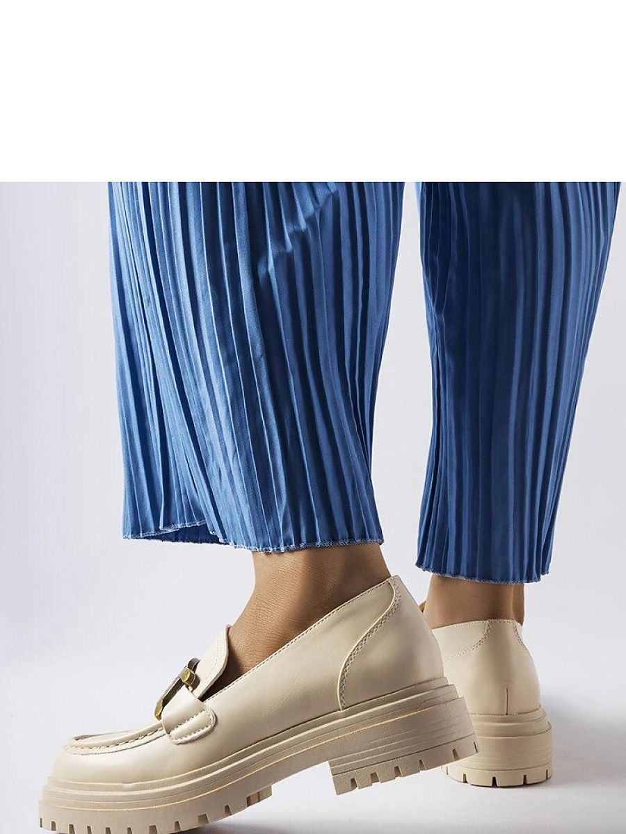 Mocassini Donna Beige Comodi