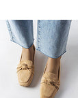 Mocassini Donna Beige Comodi