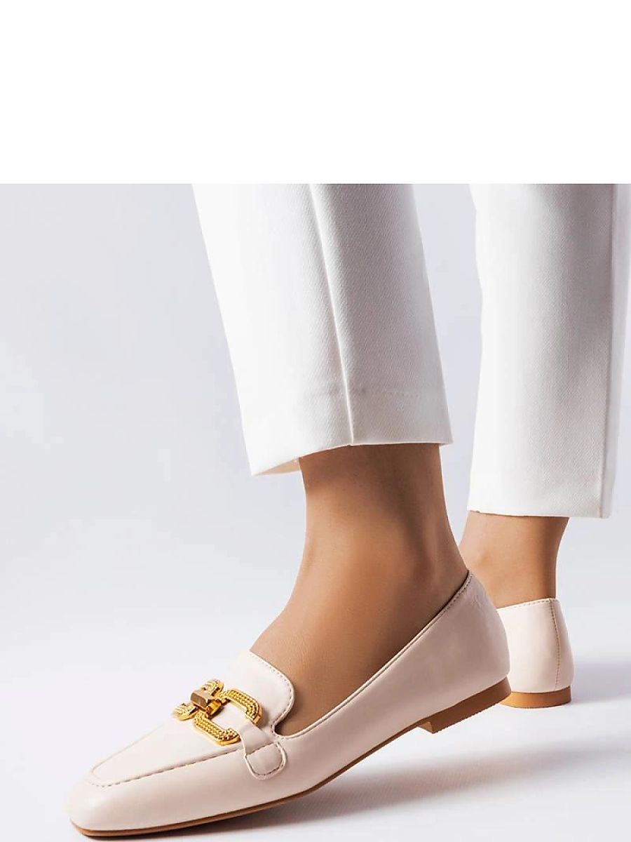 Mocassini Donna Beige Raffinati