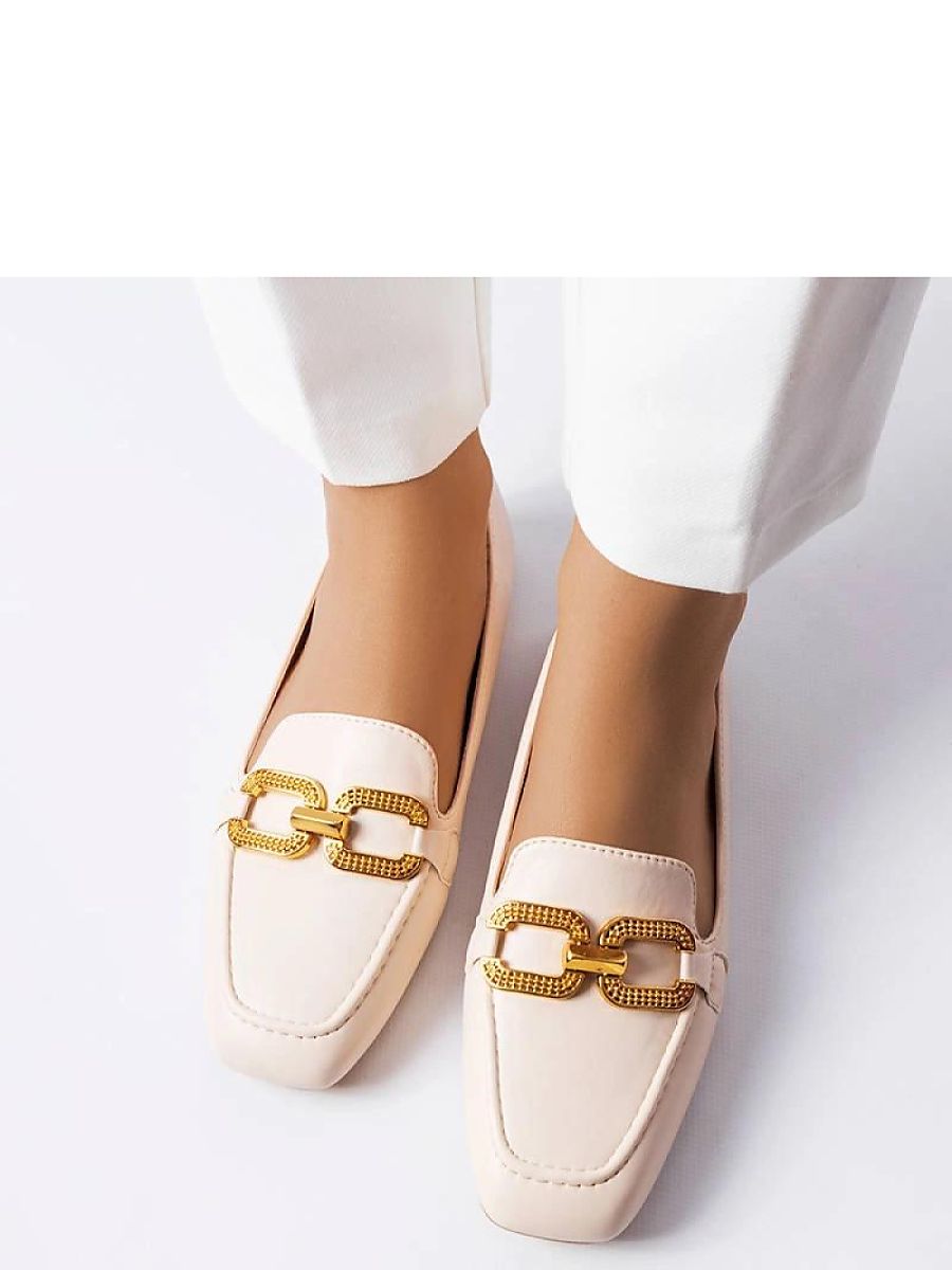 Mocassini Donna Beige Raffinati