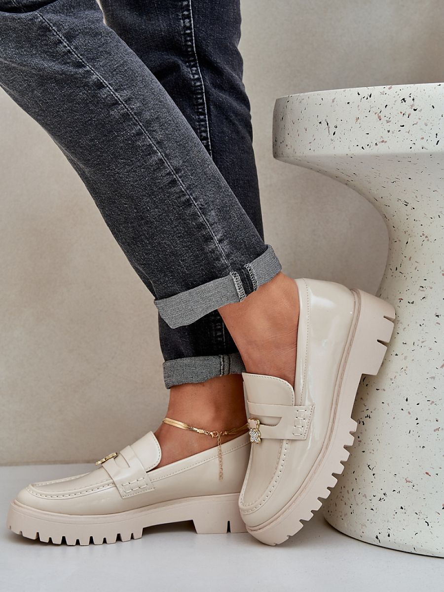 Mocassini Donna Beige Chic e Trendy
