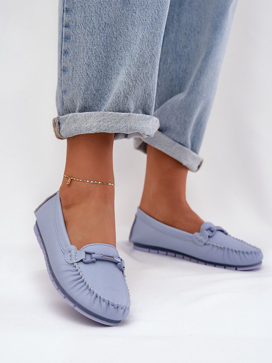Mocassini Donna Blu Raffinati