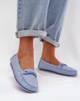 Mocassini Donna Blu Raffinati