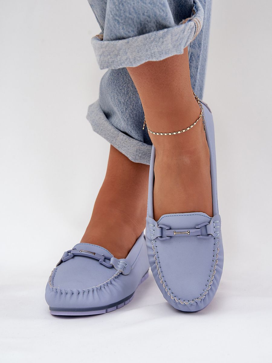 Mocassini Donna Blu Raffinati