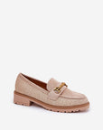 Mocassini Donna Beige Comodi