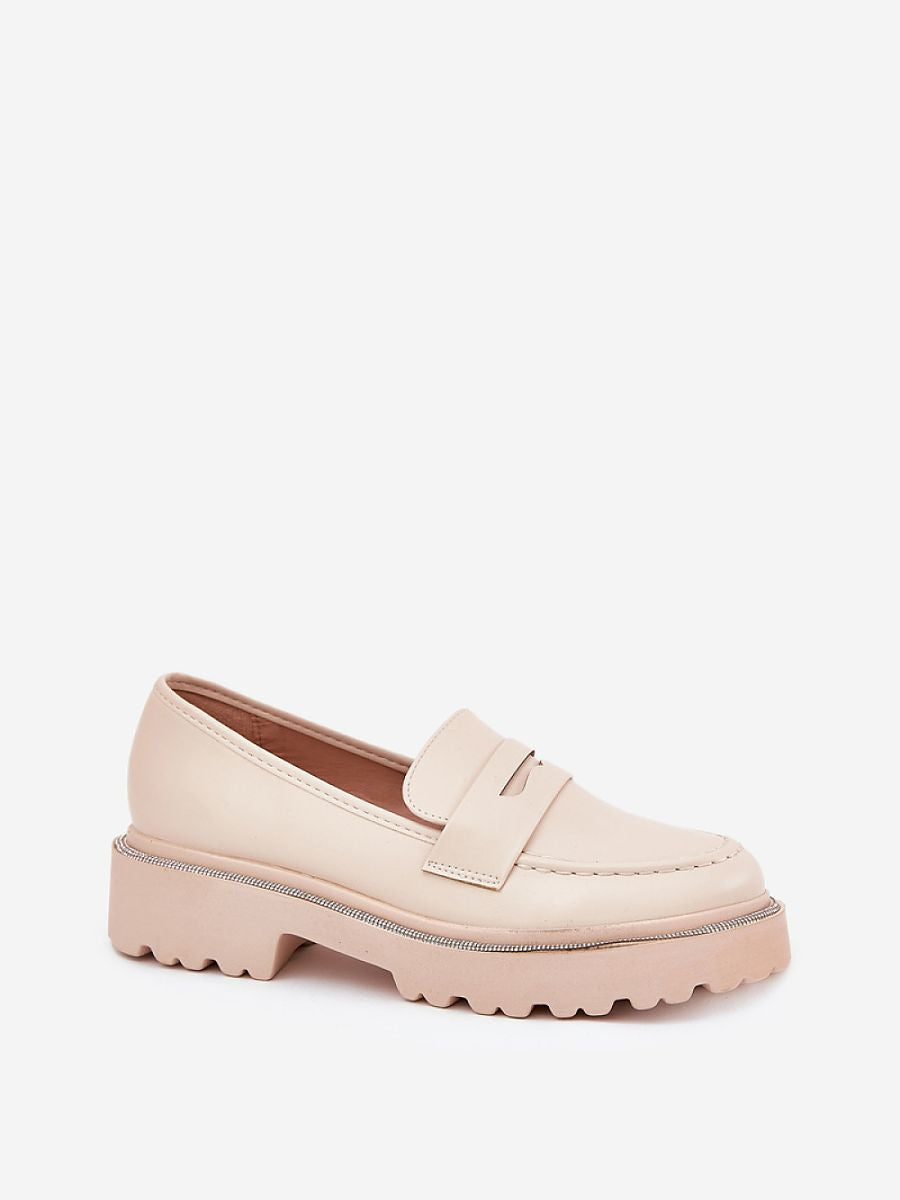 Mocassini Donna Beige Comodi