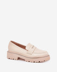 Mocassini Donna Beige Comodi