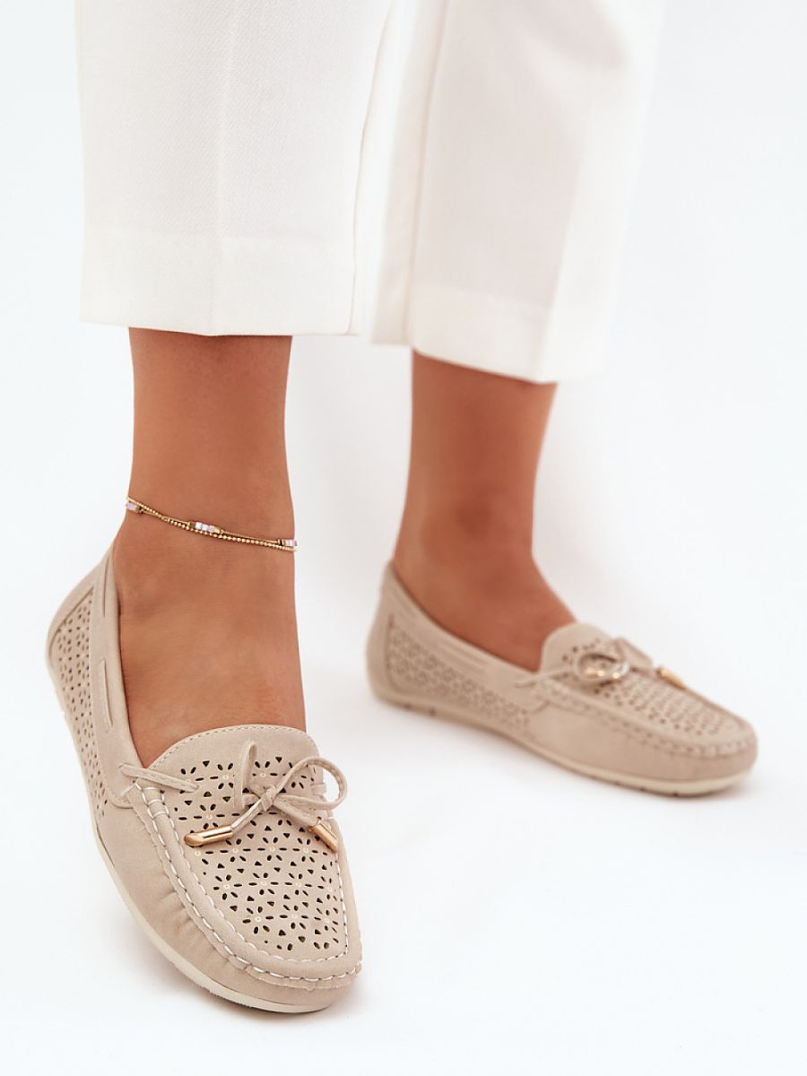 Mocassini Donna Beige Chic e Trendy