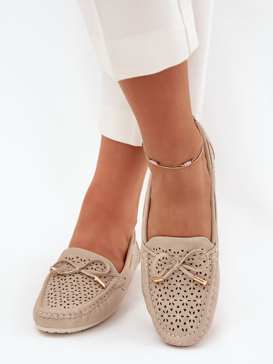 Mocassini Donna Beige Chic e Trendy