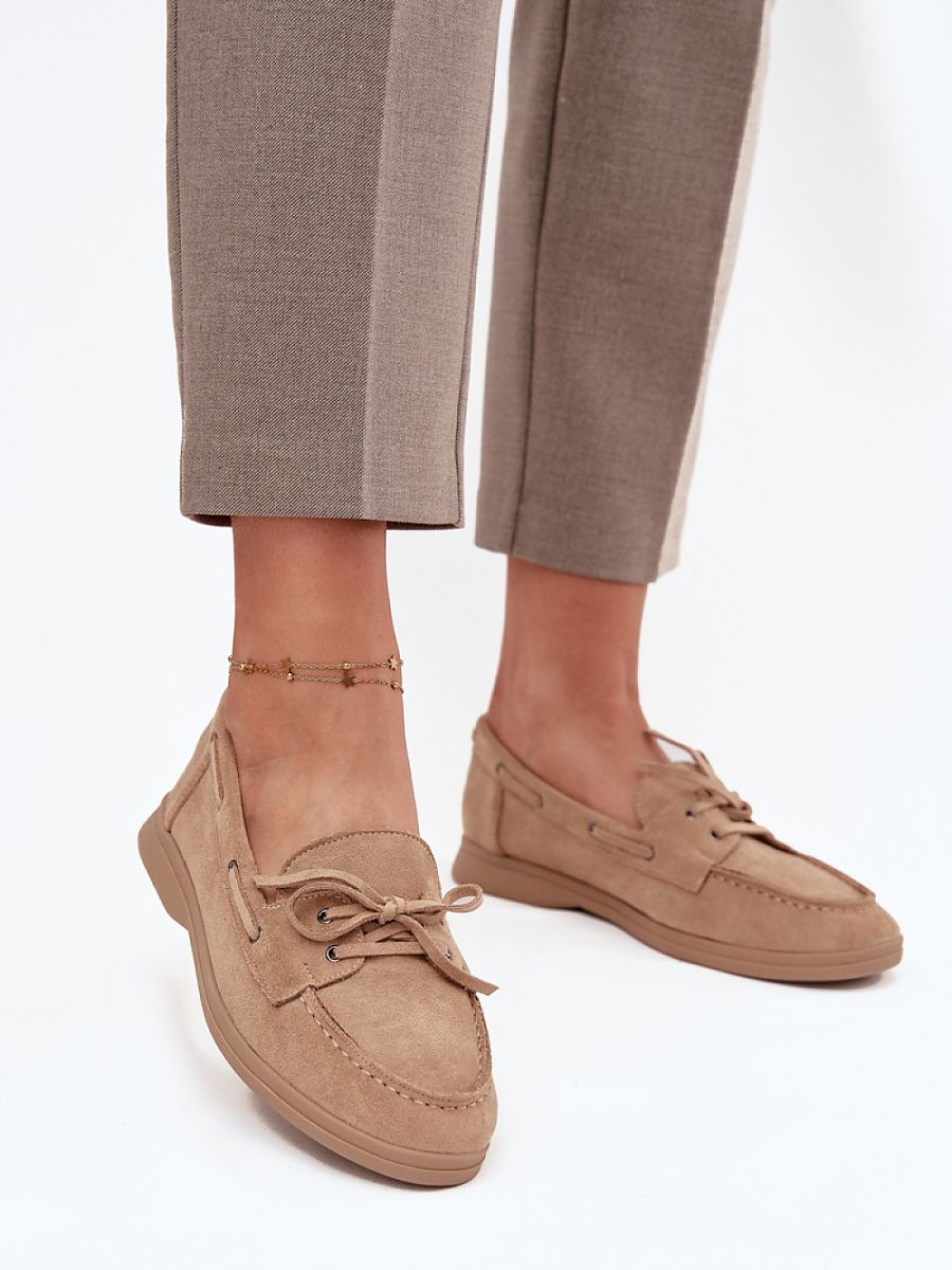Mocassini Donna Beige Chic e Trendy
