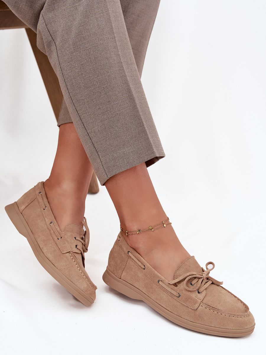 Mocassini Donna Beige Chic e Trendy