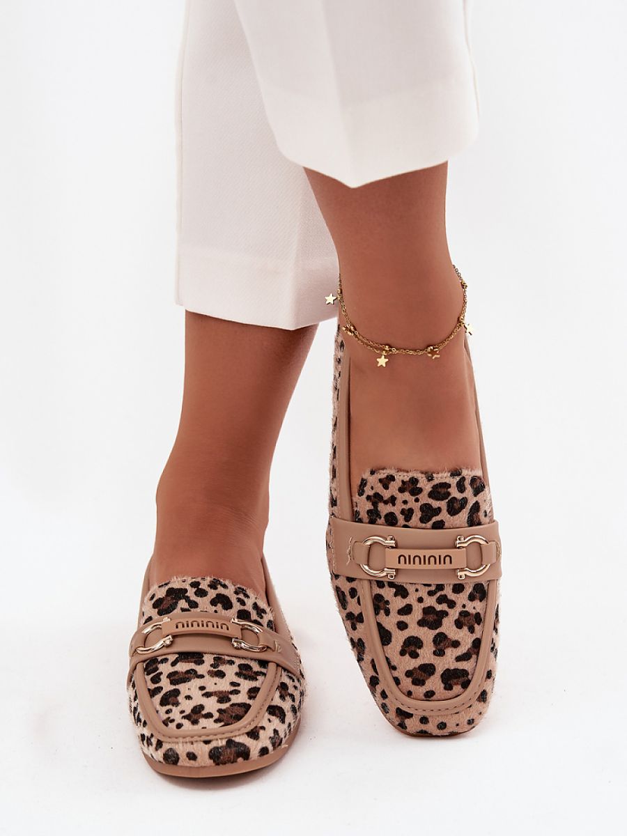 Mocassini Donna Beige Comodi