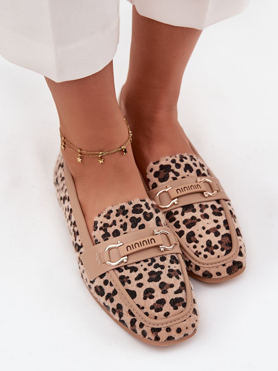 Mocassini Donna Beige Comodi