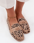 Mocassini Donna Beige Comodi