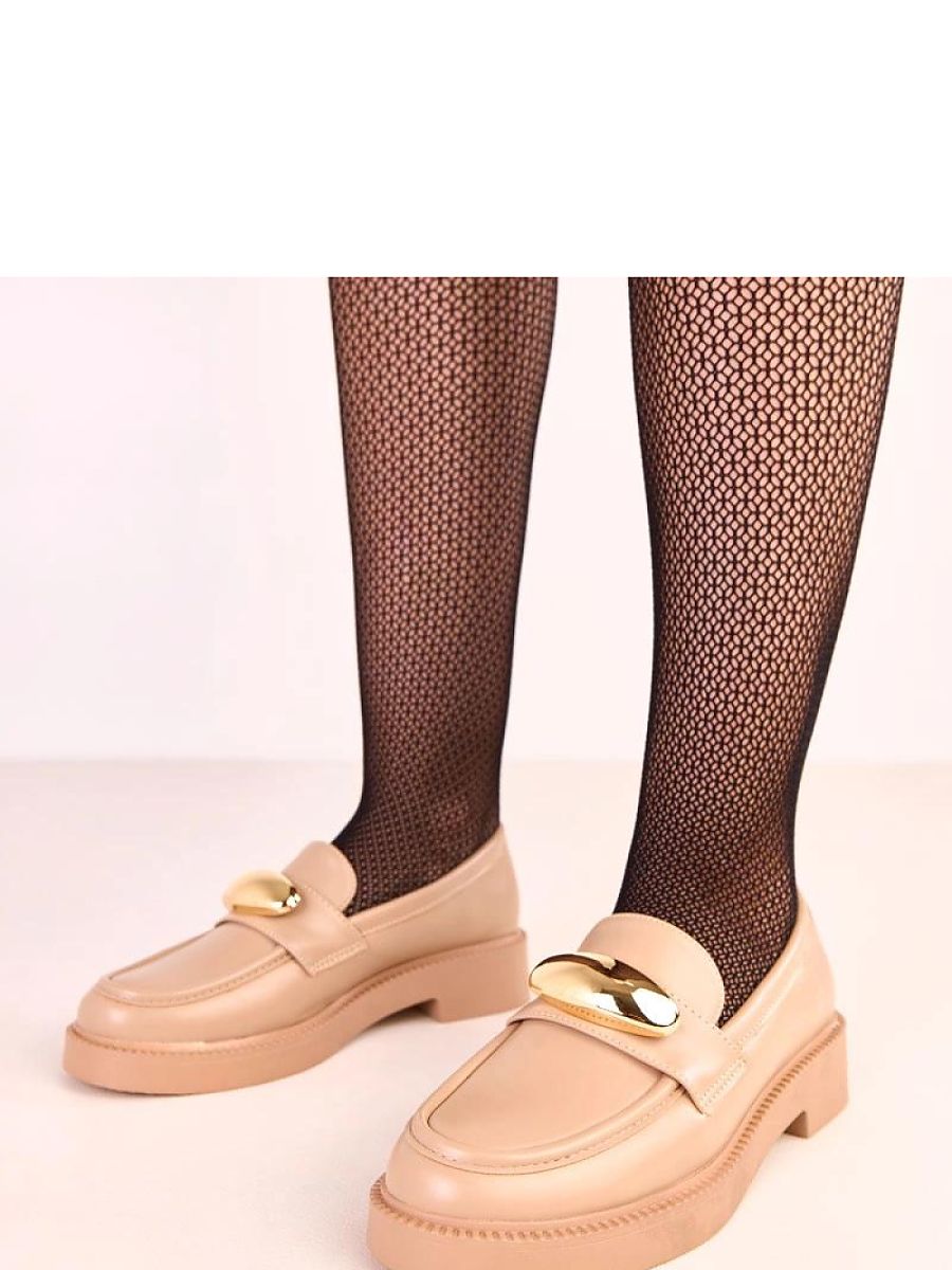 Mocassini Donna Beige Moderni