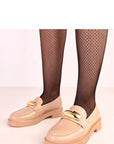 Mocassini Donna Beige Moderni