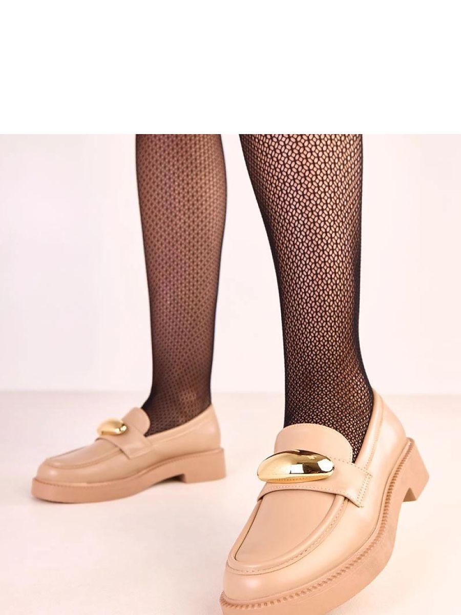Mocassini Donna Beige Moderni