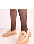 Mocassini Donna Beige Moderni