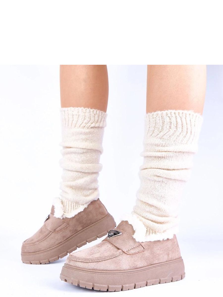 Mocassini Donna Beige Eleganti