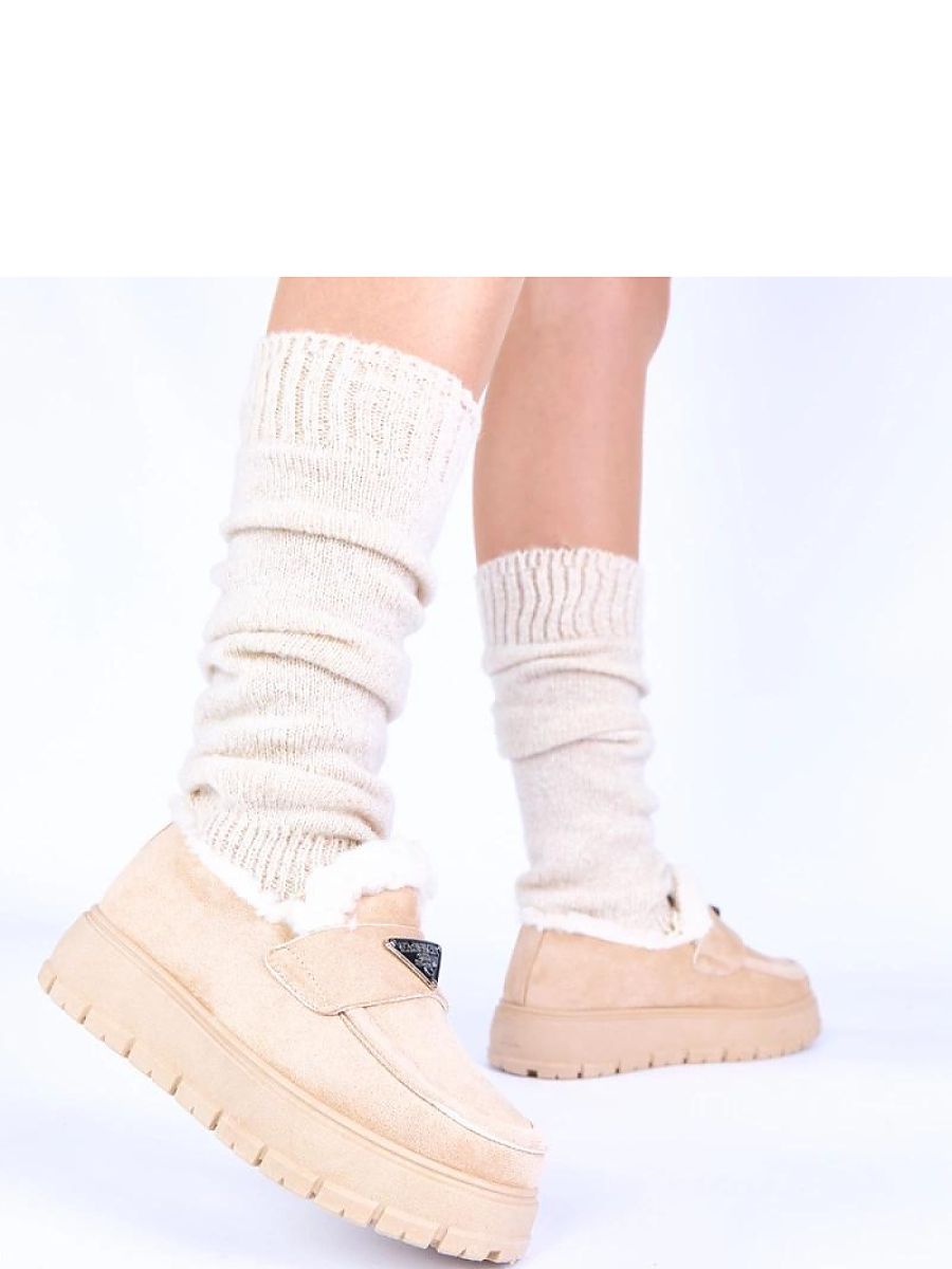 Mocassini Donna Beige Comodi